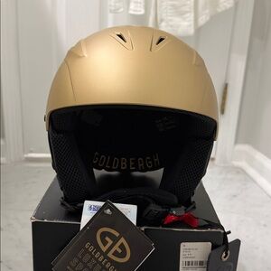 Goldbergh Metallic Gold Helmet